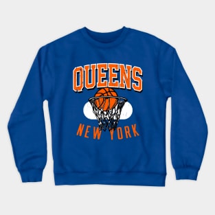 Queens New York Vintage Style Jersey Crewneck Sweatshirt